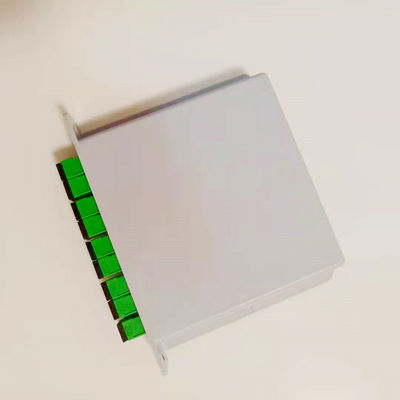 نوع بطاقة الإدراج الألياف البصرية 1x8 PLC الفاصل مع موصل Sc / Apc