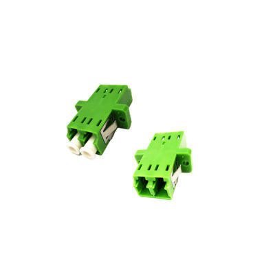 LC APC Duplex Single Mode محول الألياف البصرية اللون الأخضر