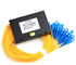 1 * 16 ABS BOX Fiber Optic PLC Splitter 1 إلى 128 طريقة مع موصلات SC / UPC