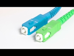 SC / APC PVC LSZH G657A Armored Fiber Optic Patch Cord 2.0mm 3.0mm